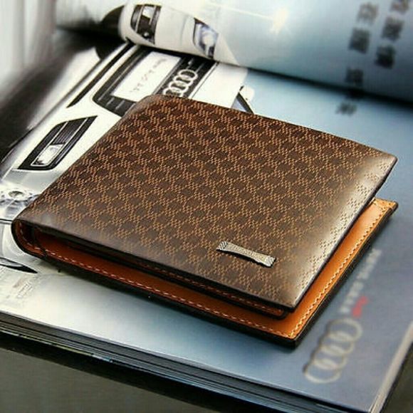 HP New men's PIDENGBAO Leather wallet - Picture 1 of 4